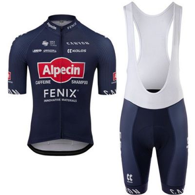 SGCIKER Team Alpecin Fenix Ciclismo Jersey Set,Hombres Verano Manga Corta MTB Bike Ropa Bib Kits Corto Gel Paddad 