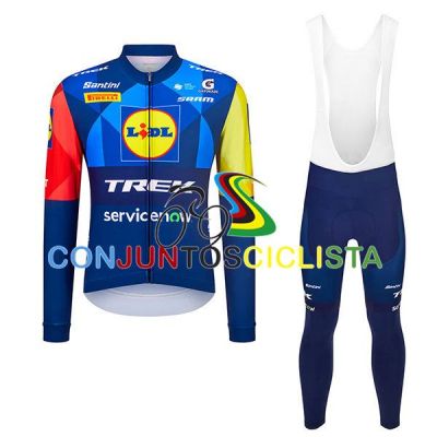 Equipación ciclismo TREK larga HOMBRE STOCK